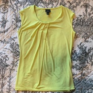 Worthington yellow top perfect for under blazers. Size small.